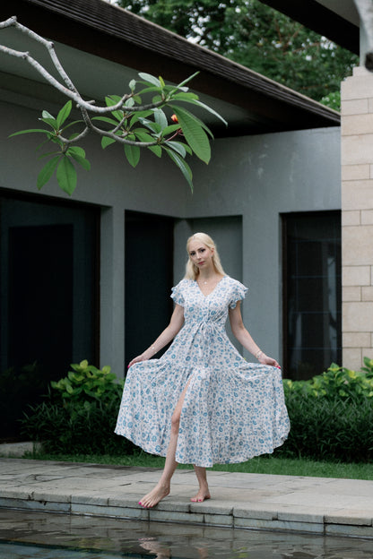 Caroline Hosszú Ruha - Blue Serenity