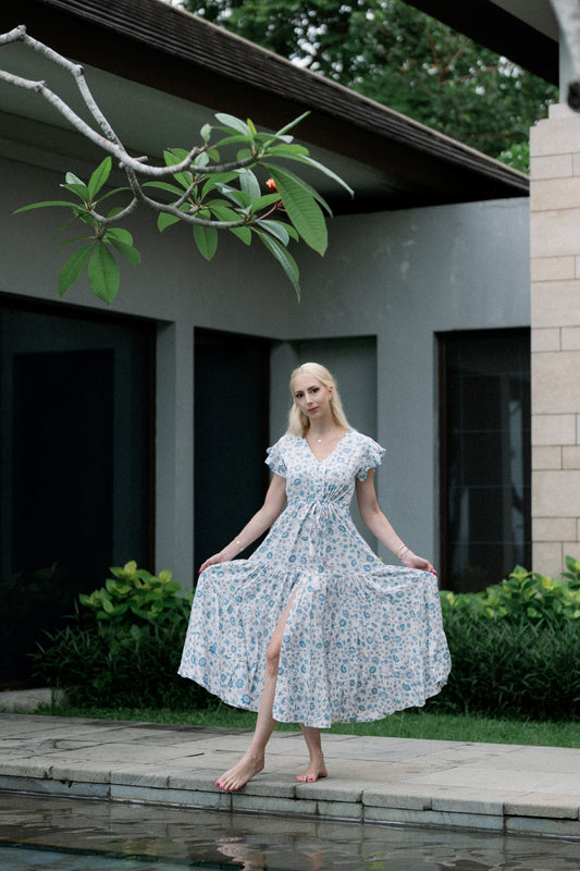 Caroline Hosszú Ruha - Blue Serenity