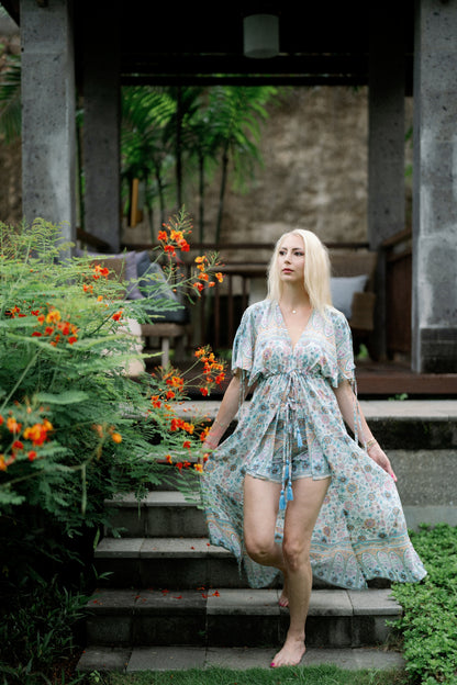 Kimono és Skort szett - Sage Serenity