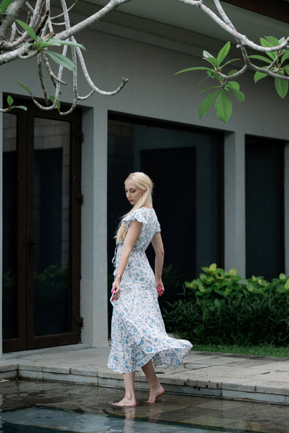 Caroline Hosszú Ruha - Blue Serenity