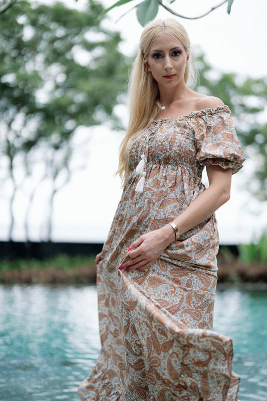 Sabrina Hosszú Ruha - Golden Root