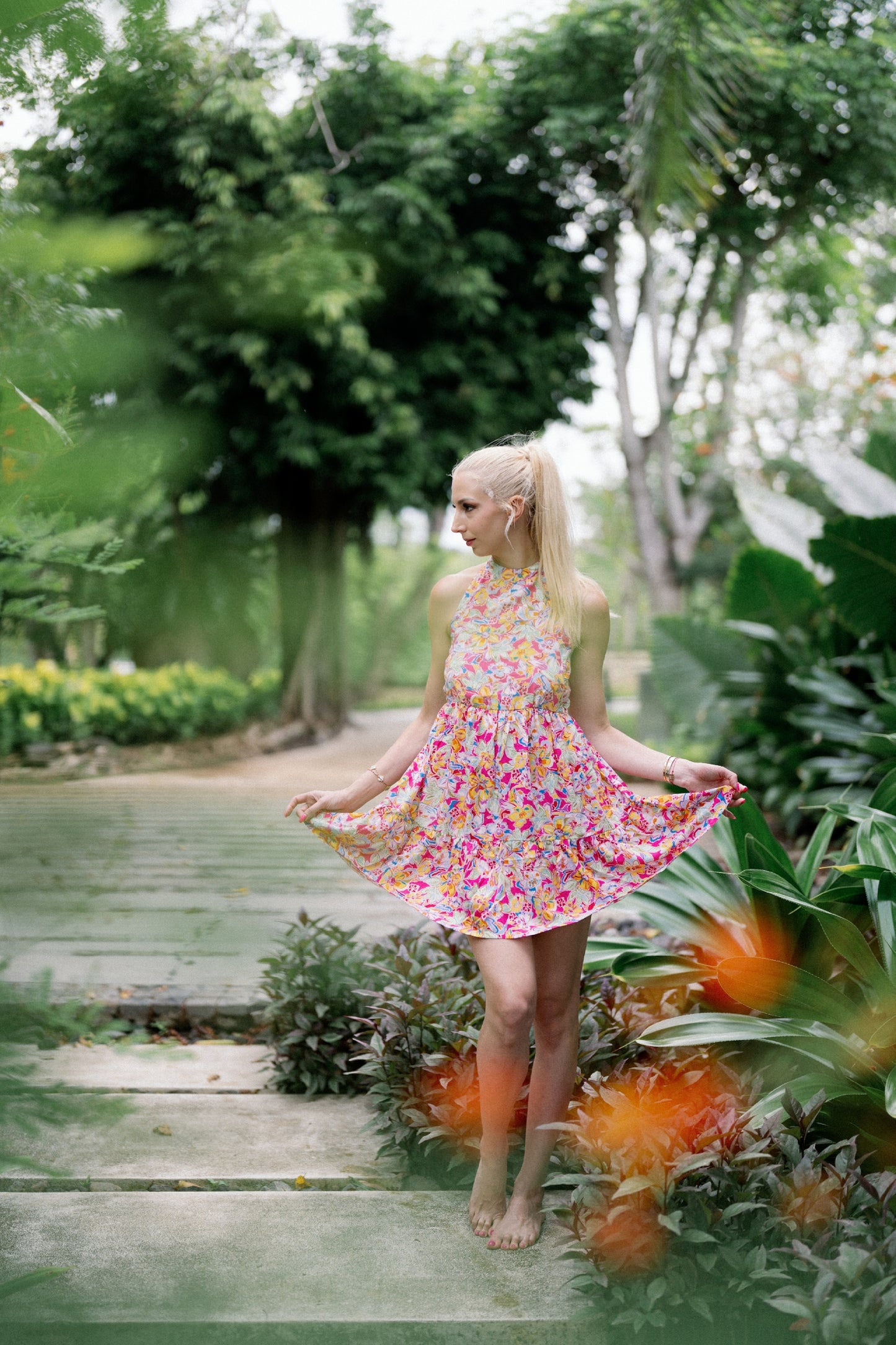 Odessa Mini Ruha - Floral Sunrise