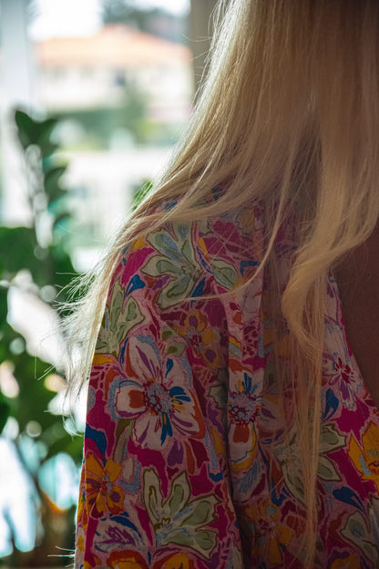 Chloe Mini Ruha - Floral Sunrise