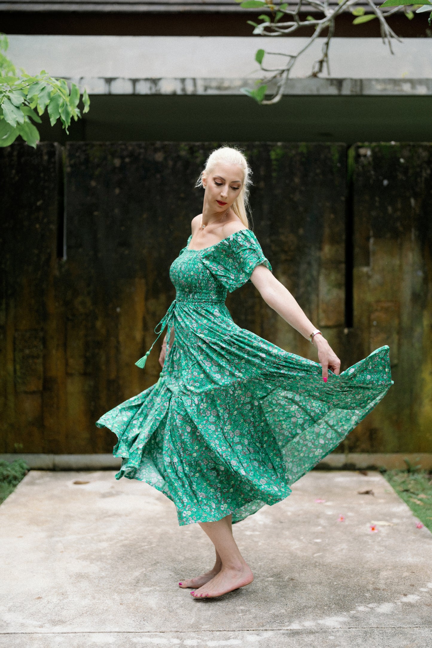 Julia Hosszú Ruha - Jade Bloom