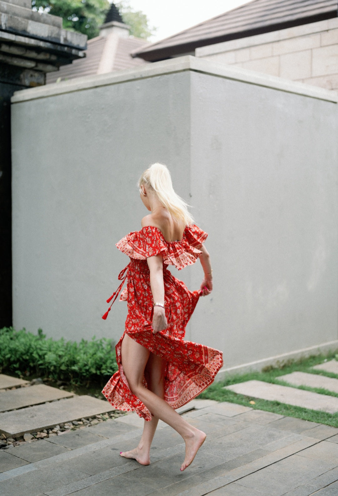 Sabrina hosszú ruha - Wild Poppy