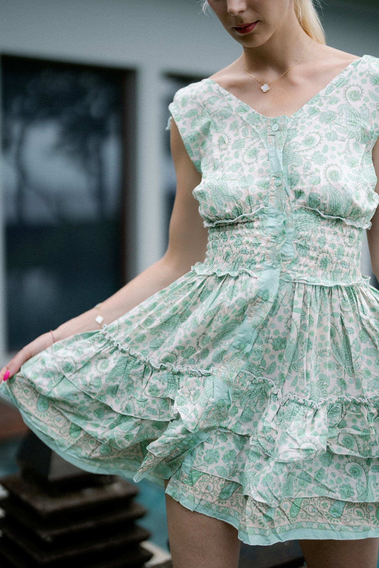 Odessa Mini Ruha - Sage Bloom